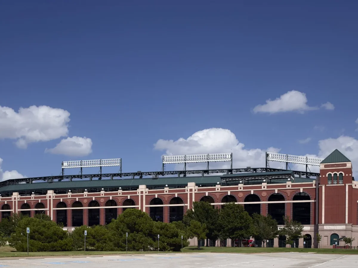 Globe Life Park, the former home of the Texas Rangers, in Arlington, Texas