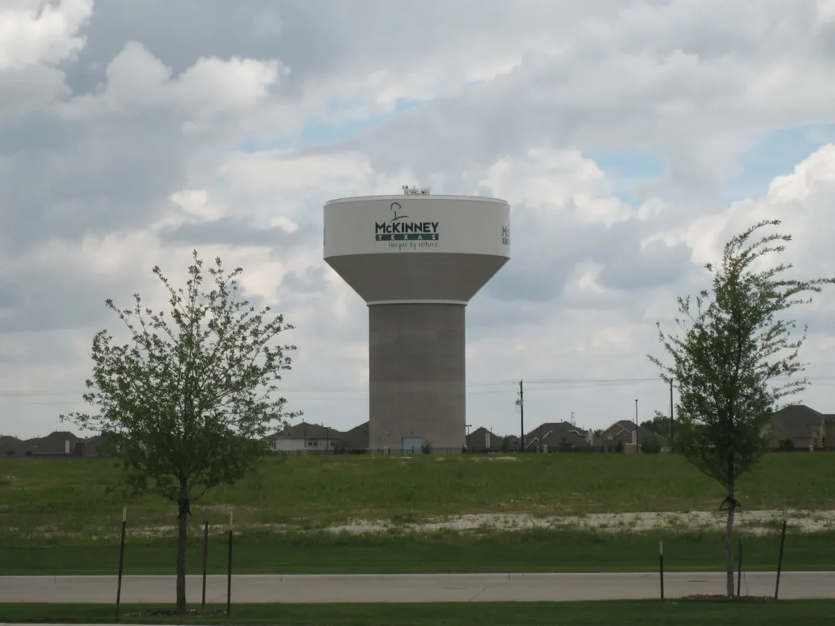 McKinney water tower in McKinney, Texas