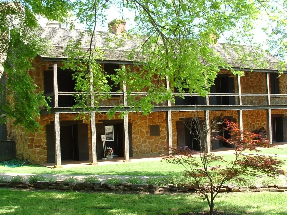 Old Stone Fort replica in Nacogdoches, Texas