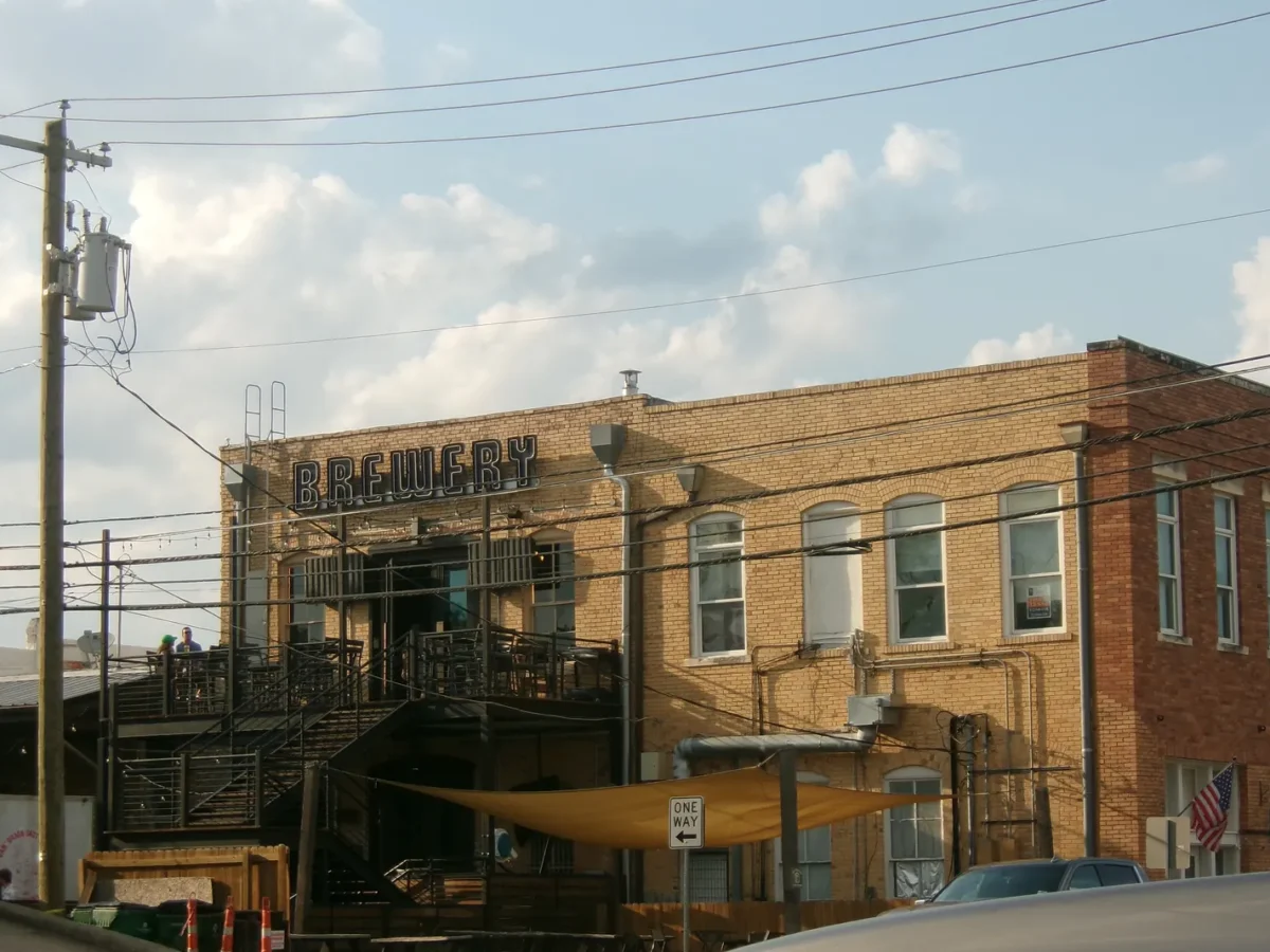 Brick brewery building in Pflugerville, Texas