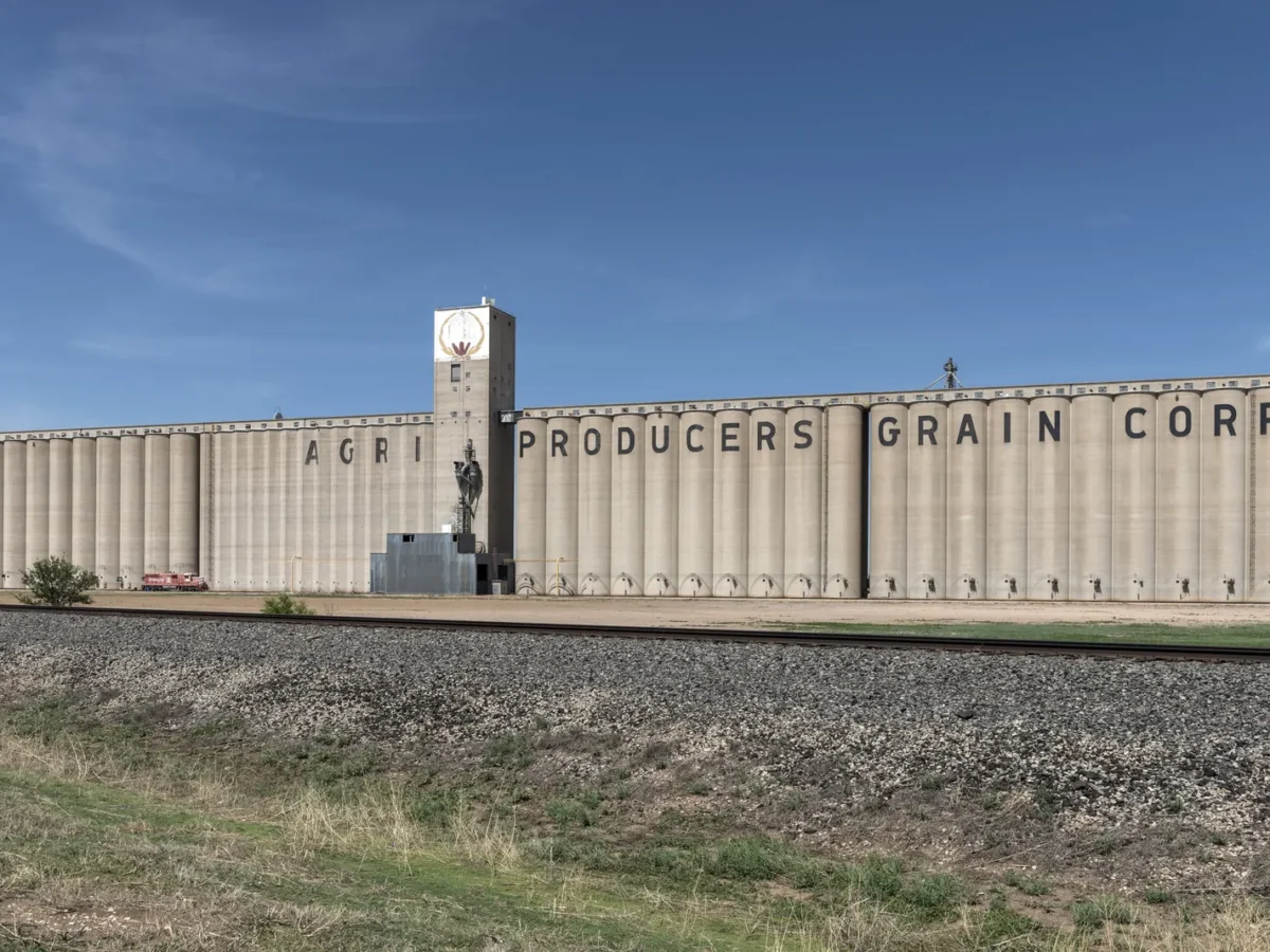 Grain elevators in Plainview, Texas